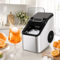 SOHEF Machine à glaçons sphériques pour whisky, nettoyage automatique, sphères transparentes à dissolution lente, 8 boules par cycle, pour bar à domicile et comptoir