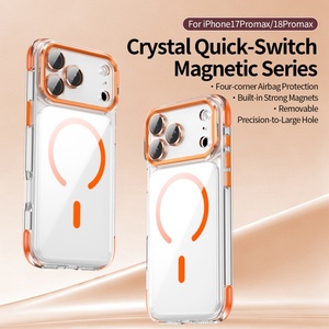 เคสโทรศัพท์ใสแม่เหล็กคุณภาพสูงสำหรับ iPhone 18 13 14 15 16 17 Pro Max รองรับการชาร์จไร้สาย ฟิล์มเลนส์ HD ป้องกันแรงกระแทก - Product Image 2