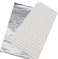 Feuilles de papier aluminium de qualité alimentaire avec logo personnalisé, papier nid d'abeille pour hot-dogs, papier d'emballage pour restauration rapide, papier enduit pour hamburgers