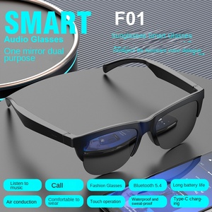 <span class=keywords><strong>Gafas</strong></span> Inteligentes Inalámbricas Estéreo F01 HT con Obturador 3D, Resistentes al Agua, Llamadas Manos Libres y Reproducción de Música, Pantalla Virtual de 50 a 80 Pulgadas, Hechas en China - Product Image 3