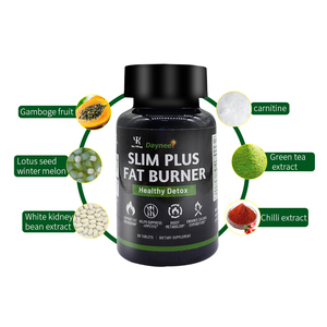 卸売OEM強力速効脂肪燃焼健康デトックスハーブ錠剤、減量用スリムプラス脂肪燃焼ピル錠剤 - Product Image 3