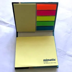 Promotional customized rectangular desktop cube memo pad set post sticky note recycled