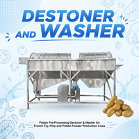 Industriële, hoog-efficiënte, multifunctionele wasmachine/scheider voor het reinigen van stenen, fruit en groenten, met CE-certificering