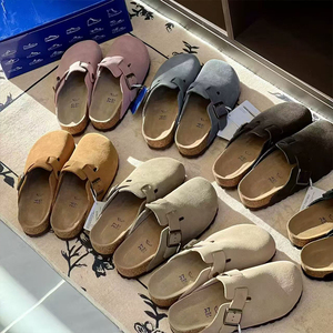 รองเท้า Birkenstocks รุ่นซัมเมอร์ สำหรับเด็ก แบบสวม น้ำหนักเบา หัวรองเท้าเสริมส้น พื้นรองเท้าแบบสไลด์ ปิดครึ่งเท้า สไตล์ใหม่ - Product Image 1