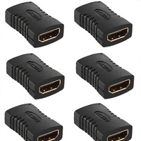 Adaptateur de Couplage en Ligne Premium Femelle-Femelle 4K60Hz à Débit Continu Zéro Latence pour PC Gaming, PS5, Configuration de Projecteur Modèle AAB-402
