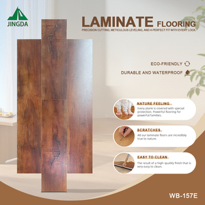 Plancher <span class=keywords><strong>stratifié</strong></span> HDF AC4 imperméable de luxe 8mm 10mm 12mm Chêne Blanc à clipser facilement pour salon moderne intérieur - Product Image 1