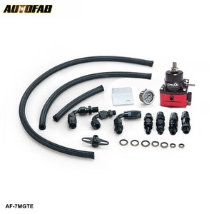 EPMAN - Kit <span class=keywords><strong>de</strong></span> manómetro <span class=keywords><strong>regulador</strong></span> <span class=keywords><strong>de</strong></span> presión <span class=keywords><strong>de</strong></span> <span class=keywords><strong>combustible</strong></span> ajustable NEGRO + Conexiones NEGRAS con línea <span class=keywords><strong>de</strong></span> aceite EP-7MGTE - Product Image 1