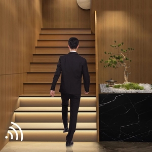 ممر الإضاءة الألومنيوم الذكية مستشعر حركة ليد خطوة أضواء لدرجات السلم - Product Image 2