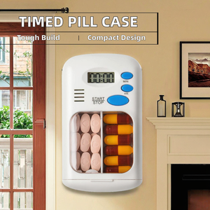 Boîte à médicaments électronique portable avec minuterie d'alarme, rappel intelligent de médicaments, étui de rangement pour sous-emballage pour les fournitures de santé - Product Image 3