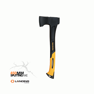 ขวานผ่าฟืนแบบ DIY รุ่น Landing 561043 ขนาด 450 มม. พร้อมหัวเหล็กคาร์บอนน้ำหนัก 910 กรัม และด้ามจับไนลอน+TPR สำหรับงานหนัก - Product Image 1