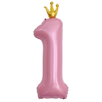 Nouveau ballon en aluminium Mylar en forme de couronne de 40 pouces pour la décoration de fête d'anniversaire à thème, vente en gros, approvisionnement en vrac