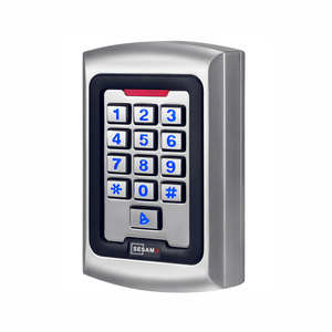 Lector de control de acceso de teclado <span class=keywords><strong>FRID</strong></span> de metal resistente al agua Weigand 26 Out/In Sistema de control de acceso de tarjeta segura independiente - Product Image 1