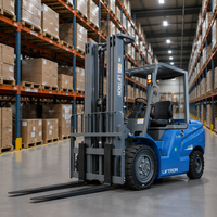Forklift Counterbalance Listrik Liftron CPD40D 4000kg, Sasis Ringkas, Ban Kokoh, Stabilitas Tinggi, untuk Pengangkutan Material Berat