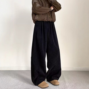 Pantalones de Pana para Hombre Melard Yamamoto, Otoño-Invierno, Estilo Casual, Holgados, Versátiles, de Pierna Ancha, con Cordón Ajustable - Product Image 4