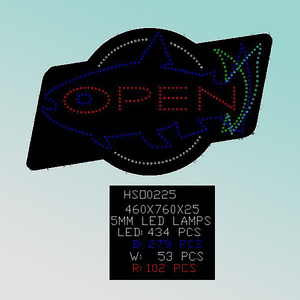 Letrero Luminoso LED para <span class=keywords><strong>Acuario</strong></span> con Diseño <span class=keywords><strong>de</strong></span> Pez, 76x46 cm, Letrero LED <span class=keywords><strong>de</strong></span> Abierto que Brilla en la Oscuridad - Product Image 2