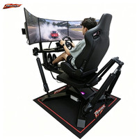 Plataforma de Movimiento de 4 Ejes Superior, Simulador de Carreras con Fuerza G Realista para Jugadores de Esports y Escuelas de Conducción en Interiores