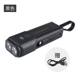 Ak Z828 Usb Rechargeable Flashlight Led Emergency Portable Lighting <b>With</b> Side <b>Light</b> Plastic Body 100mah <b>Battery</b> - Product Image 2