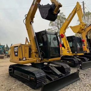 รถขุดขนาดเล็กมือสอง รุ่น 308 308E ขนาด 8 ตัน ยี่ห้อ Caterpillar ของแท้ พร้อมเครื่องยนต์ เกียร์ ปั๊ม และบุ้งกี๋ขุด - Product Image 1