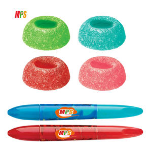 Stylo <span class=keywords><strong>bonbon</strong></span> en gel doux et aigre-doux pour enfants créatif personnalisé avec gomme fruitée - Product Image 3
