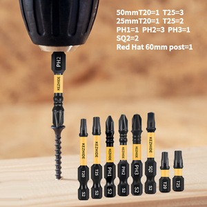 Kezhide Screwdriver Bit Set T20 T25 PH1 PH2 PH3 SQ2 Impact Resistant Magnetic Durable - Product Image 5