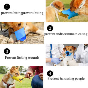 조절 개 총구 실리콘 총구 개 안티 물린 귀여운 오리 모양 개 입 커버 - Product Image 5