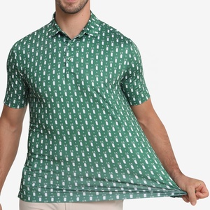 Marchio all'ingrosso di qualità Polo Logo personalizzato stampa completa traspirante asciugatura rapida camicia da Golf da <span class=keywords><strong>uomo</strong></span> oversize rapida asciugatura - Product Image 1