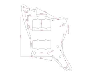 Pickguard de <span class=keywords><strong>guitare</strong></span> Jazz Master 4 plis <span class=keywords><strong>vintage</strong></span> Tortoise 13 trous pour guitares FD US JM avec humbucker PAF - Product Image 4