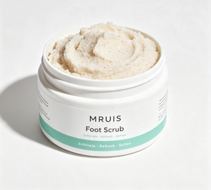 Exfoliante <span class=keywords><strong>para</strong></span> <span class=keywords><strong>Pies</strong></span> MRUIS, Elimina la Piel Muerta, Suaviza los Talones Ásperos, Fórmula Natural con Gránulos Vegetales, Cuidado de los <span class=keywords><strong>Pies</strong></span>, <span class=keywords><strong>Pies</strong></span> Secos y Agrietados, Spa Diario en Casa - Product Image 1