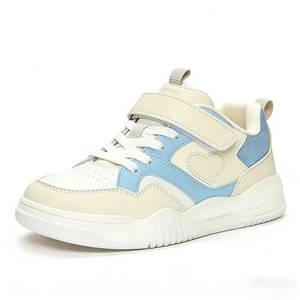 Nuevas Zapatillas de Skateboarding para Niños de Moda para las Cuatro Estaciones, Zapatos Escolares para Niñas, con Suela de TPR, Parte Superior de PU de Dos Colores y Cierre de Cordones - Product Image 3