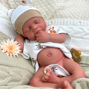 Muñeco <span class=keywords><strong>Reborn</strong></span> de Silicona Completa, Calvo y Adorable, Textura Suave y Auténtica, Regalo de Cumpleaños para Niños, Anciano Solitario - Product Image 2