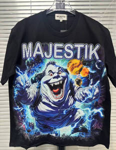 เสื้อเชิ้ตผู้ชายฮิปฮอปแขนสั้นคุณภาพสูงขายดี MAJESTIKS เสื้อยืดวินเทจเทรนดี้สไตล์วอชสำหรับผู้ชาย - Product Image 5