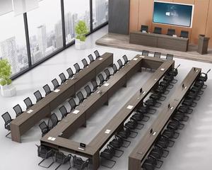 <span class=keywords><strong>Escritorio</strong></span> Moderno Ecológico <span class=keywords><strong>Tipo</strong></span> Panel con Estructura de Madera Resistente y Superficie Superior de Tela Resistente al Desgaste para Uso Comercial - Product Image 6