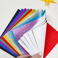Carta Glitterata Dorata Quadrata 15*15cm, Non Sfoglia, Finitura Opaca, per Fai da Te, Modello HST030, Uso Globale Transfrontaliero