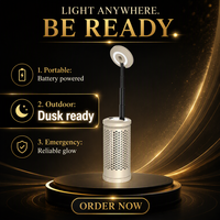 Lanterne de camping portable rechargeable, lampe de tente télescopique LED, lampe de secours