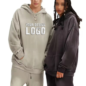 Sudadera Extra Grande para Mujer, Estilo Americano, Color Degradado, Moda Casual, Hombros Caídos, Estilo Vintage Lavado - Product Image 5