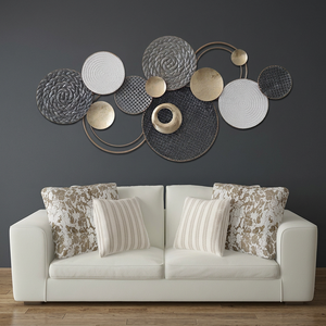 Seller Recommended Multi-Color Aluminum <b>Flower</b> <b>Wall</b> Art Laser Cut Welded Art Deco Design for Living Room Bedroom Decor <b>Wall</b> Art - Product Image 2