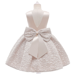 Robe de princesse sans manches à volants fantaisie avec nœud personnalisable pour filles - Product Image 6