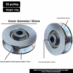 Accesorios de Equipos de Fitness de Aleación de Aluminio y Acero Inoxidable, Polea de Alta Posición, Rueda Metálica para Polea de Alta Resistencia - Product Image 3