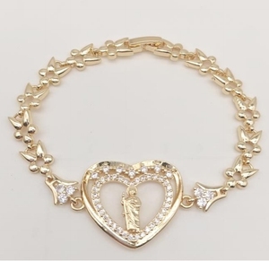 Circón Latón 14K Oro Pulsera Cadena Pulsera De Encanto <span class=keywords><strong>Las</strong></span> Mujeres Laton De Circono 14K Oro Pulsera Cadena Joyeria Por - Product Image 2