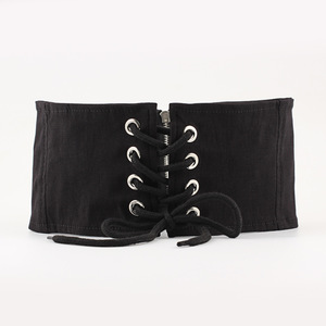 Cintura Corsetto <span class=keywords><strong>Elastica</strong></span> Larga per Donna, <span class=keywords><strong>Fascia</strong></span> Stringivita con Zip, Cinture Punk da Donna - Product Image 2