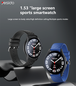 Reloj Inteligente Yesido BT5.2 con Pantalla de 1.53 Pulgadas, Batería de Gran Capacidad, Sensor de Ritmo Cardíaco, Registro de Salud Deportiva, Llamadas de Voz, IO43 - Product Image 2