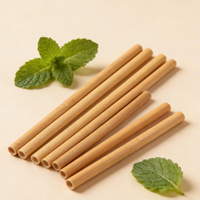 Pailles biodégradables écologiques de haute qualité pour boissons, en bambou biologique, avec logo personnalisé