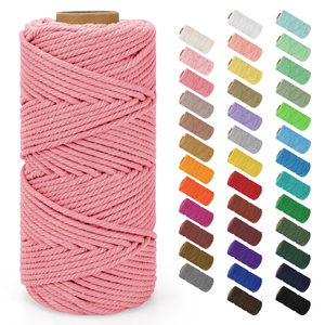 Cordon tressé torsadé en gros 3MM Corde en coton recyclé pour le bricolage - Product Image 5