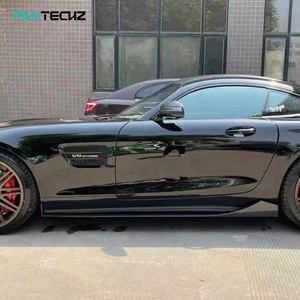 Paktechz Kit de carrosserie en fibre de carbone sèche jupe latérale pour <span class=keywords><strong>Mercedes</strong></span> Benz AMG GT GTS C190 - Product Image 5