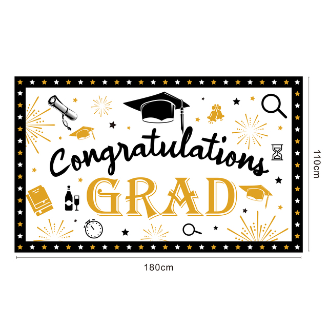 Graduation Decorations 2023 Congrats Grad Banner for Graduation Party Supplies Large 71 X 43 Inch Graduation Decorations