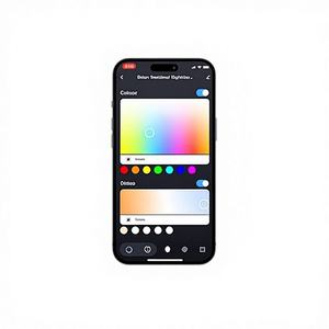 Panneau lumineux LED intelligent bicolore transfrontalier 6 pouces, lot de 6, RGBCW, pleine couleur, compatible Alexa, Google et Siri, intensité variable, certifié ETL - Product Image 1