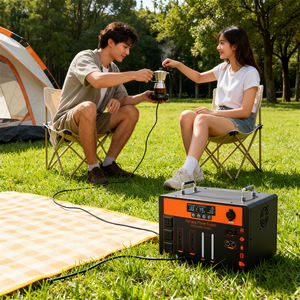 Station d'alimentation portable à onde sinusoïdale pure LiFePO4 XT90 240W, charge rapide, port aviation, entrée solaire 500W, Type-C 65W, 4000+ cycles - Product Image 4