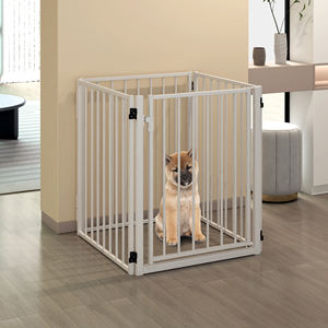 כלב לשחק עבור חצר מקורה rv קמפינג 32 אינץ '8 לוחות דפוס לחצן סגירה ידידותית לסביבה עבור כלבים קטנים ובינוניים - Product Image 1