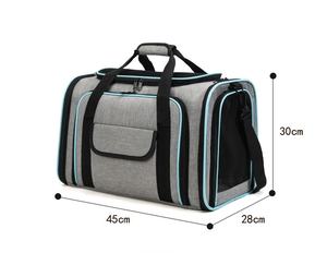 <span class=keywords><strong>Sac</strong></span> de transport pliable et respirant pour animaux de compagnie (chiens et chats) avec impression tendance, extensible, à bandoulière, grand espace de rangement - Product Image 5