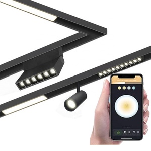 ไฟติดราง EROU ตัวเรือนอะลูมิเนียม หลอดไฟ LED SMD 3500K แสงวอร์มไวท์ ปรับความสว่างได้ 220V ติดตั้งแบบติดผนัง ดีไซน์มินิมอล สำหรับร้านค้าปลีก - Product Image 2